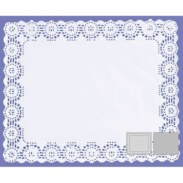 Blondas de papel con encaje